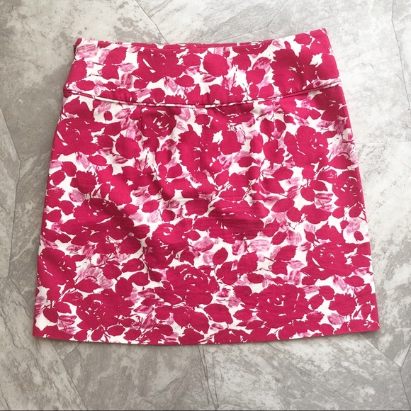 J. Crew Rose Print Mini Skirt - Picture 6 of 11
